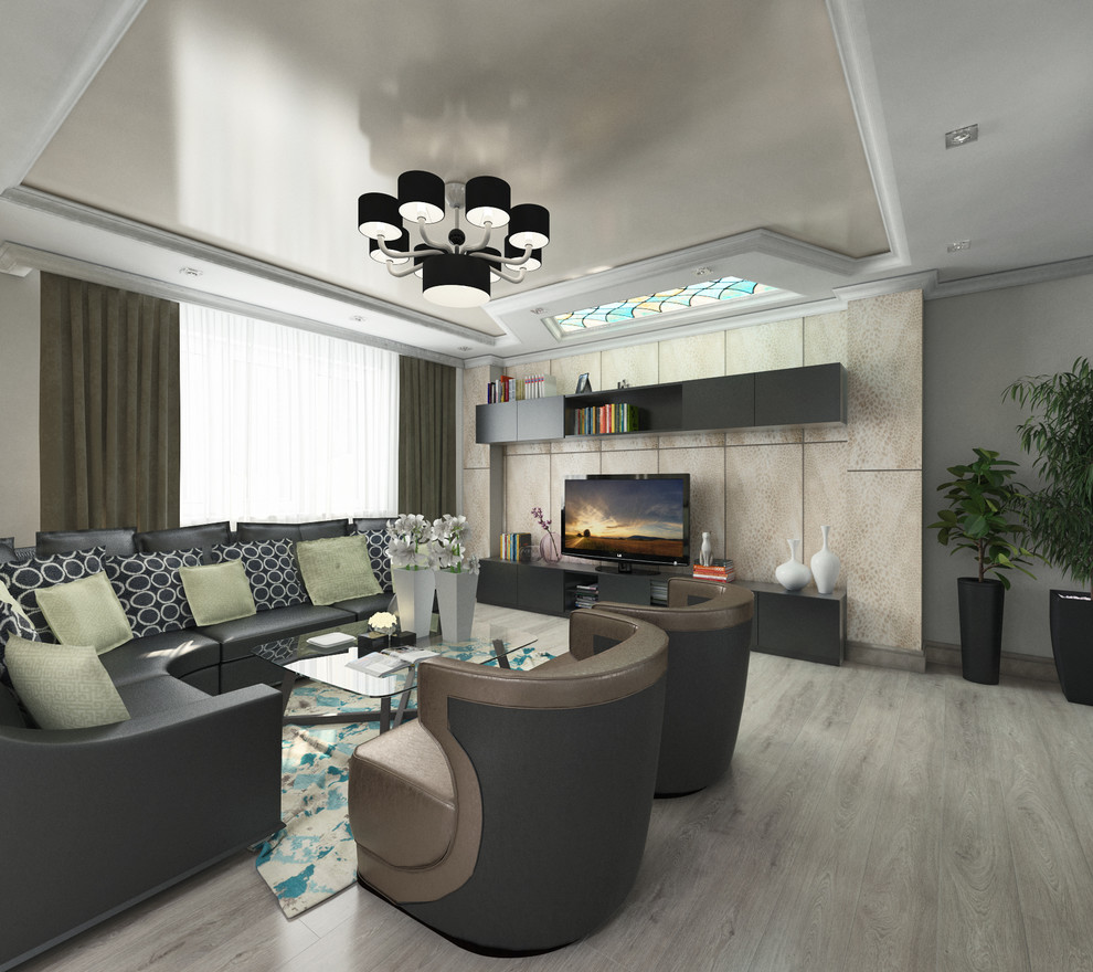 Дизайн интерьеров трёхкомнатной квартиры. Современный стиль.