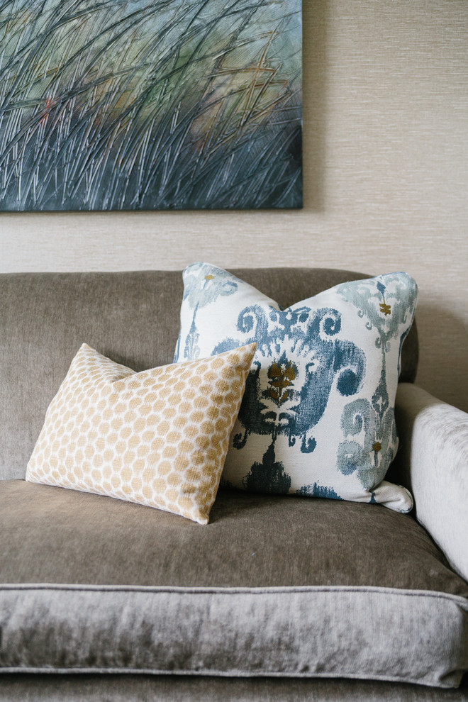Transitional living room photo in Minneapolis