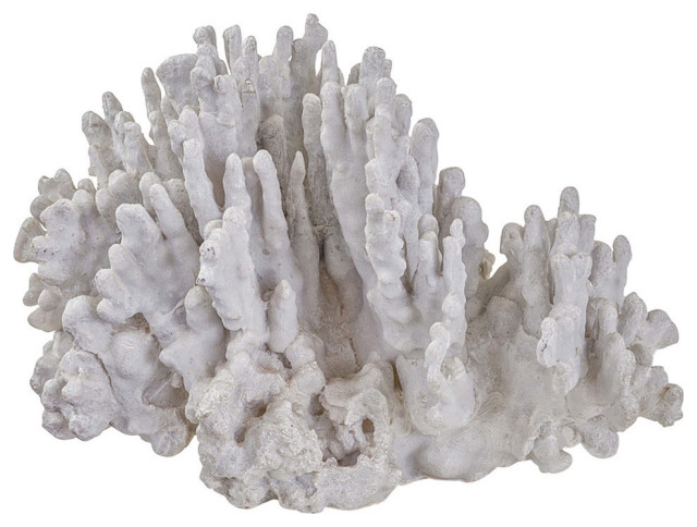 Coral Art Piece Large, White