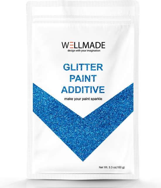 Turquoise Blue Glitter Paint Additive 5.3oz/150g/bag+ 2pcs buffing pad
