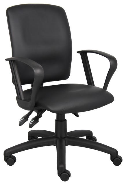 Boss Office Chairs boss multi-function leatherplus task chair with loop arms Boss Office Chairs boss multi-function leatherplus task chair with loop arms