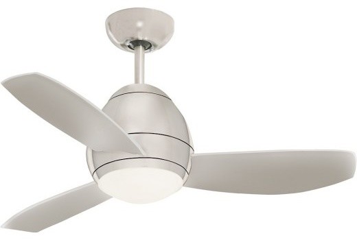 Curva 44 Fan Brushed Steel Steel