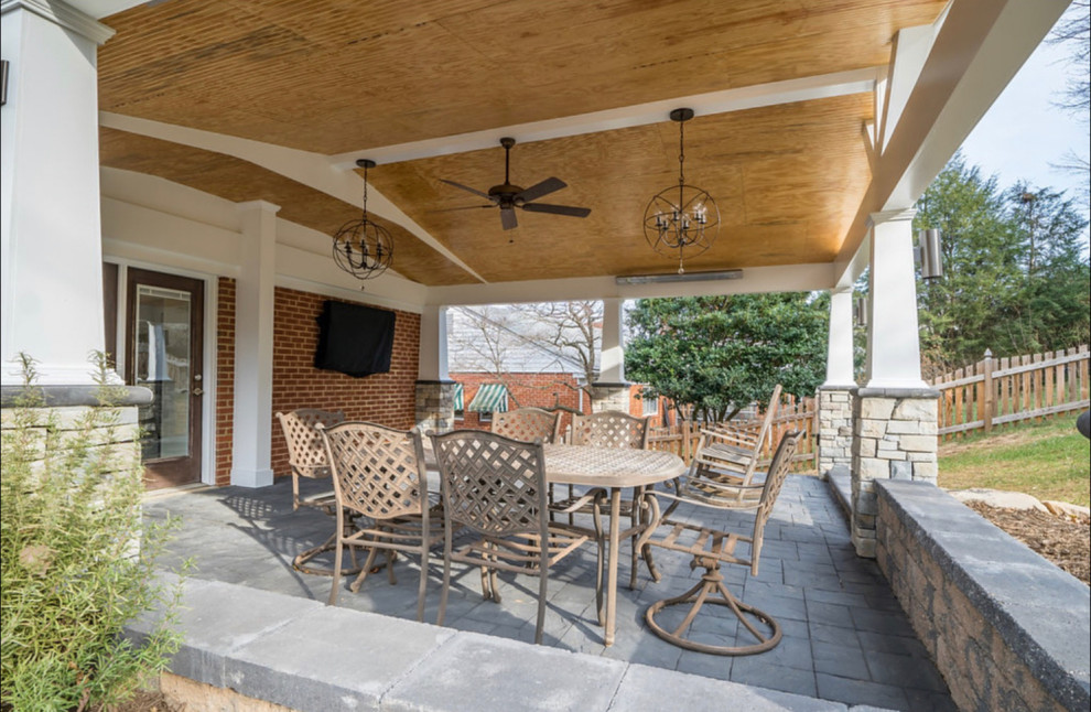 Arlington Paver Patio & Low Maintenance Pavilion Entertaining Area