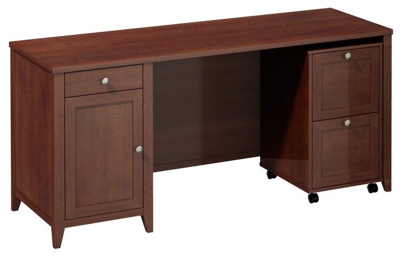 kathy ireland Office by Bush Furniture Grand Expressions Double Pedestal Desk (F