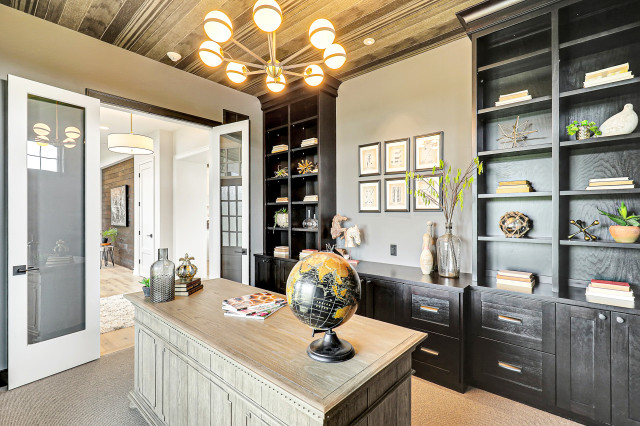 Rustic Modern Home moderne-bureau-a-domicile