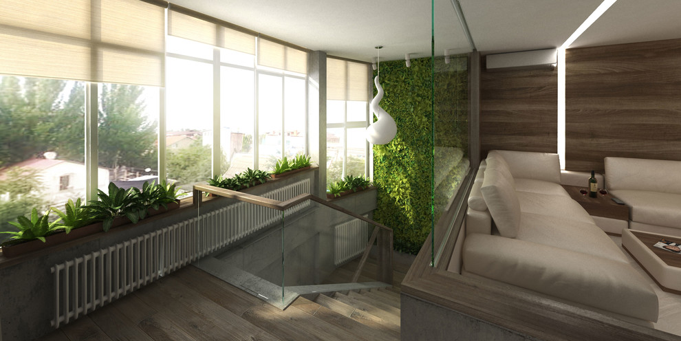 Проект многоуровневой квартиры для молодой семьи общей площадью 220м2