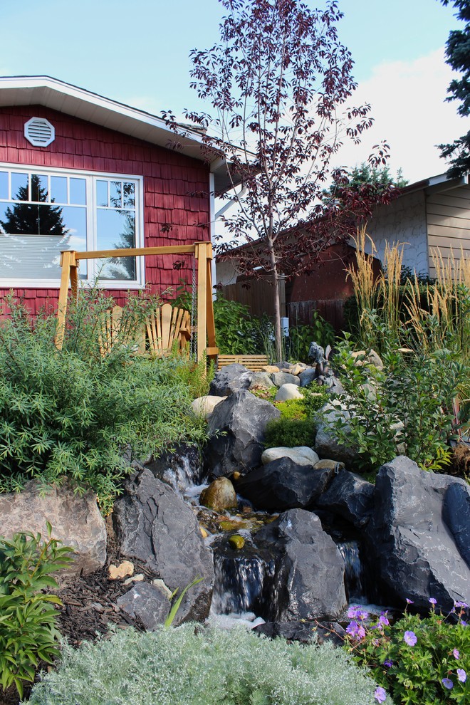 Photo of an arts and crafts garden in Calgary.