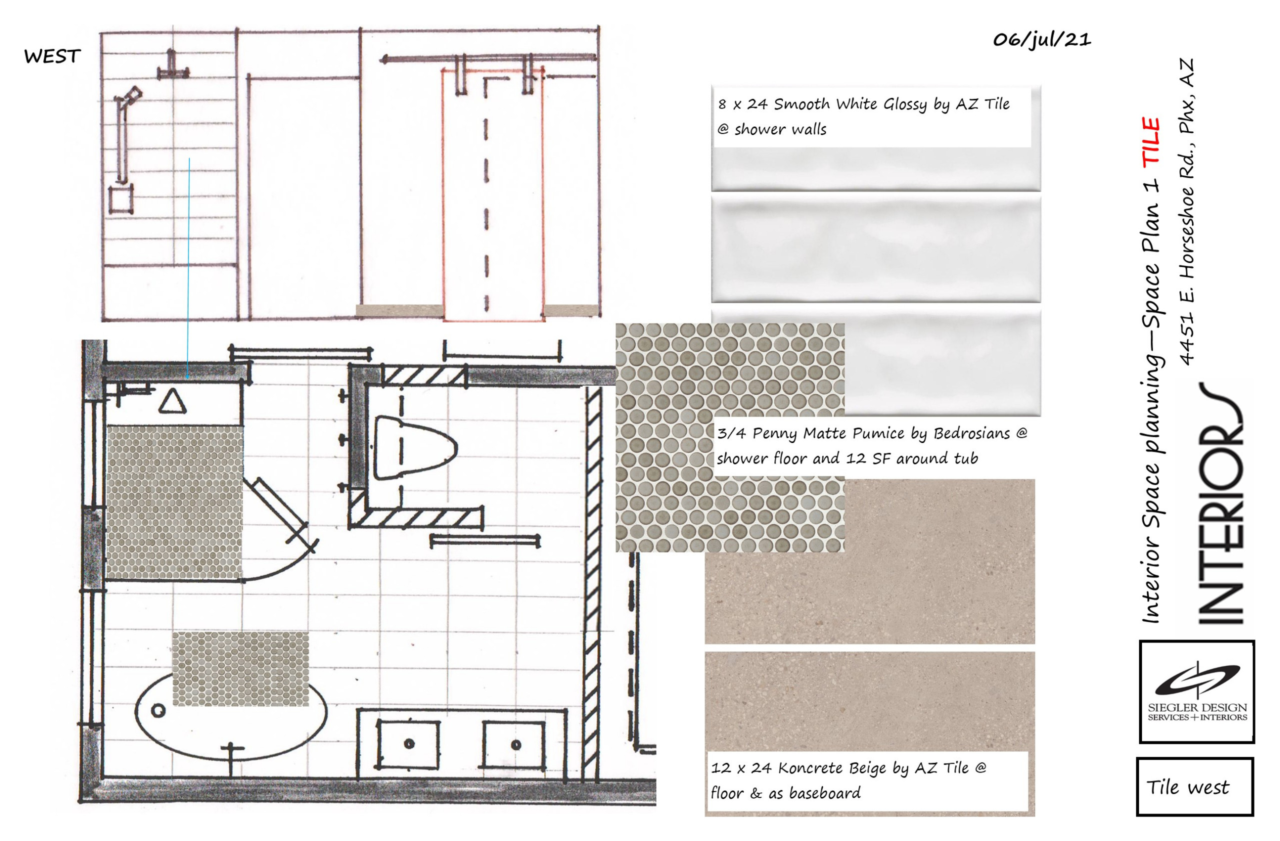 Birmingham minimal white master bath