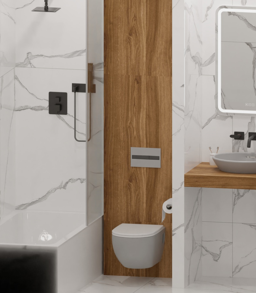 Небольшая ванная общей площадью - 3,88м2