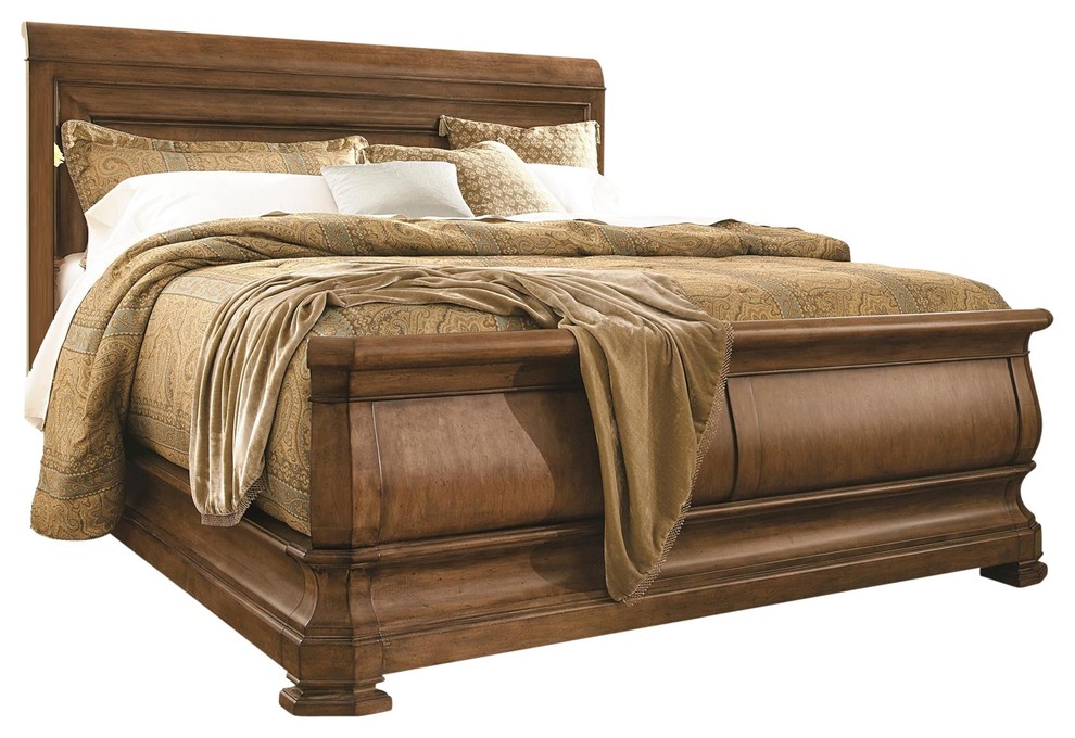 Sanders Sleigh Bed Queen Size