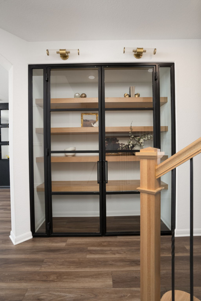 Inspiration for a transitional hallway remodel in Austin