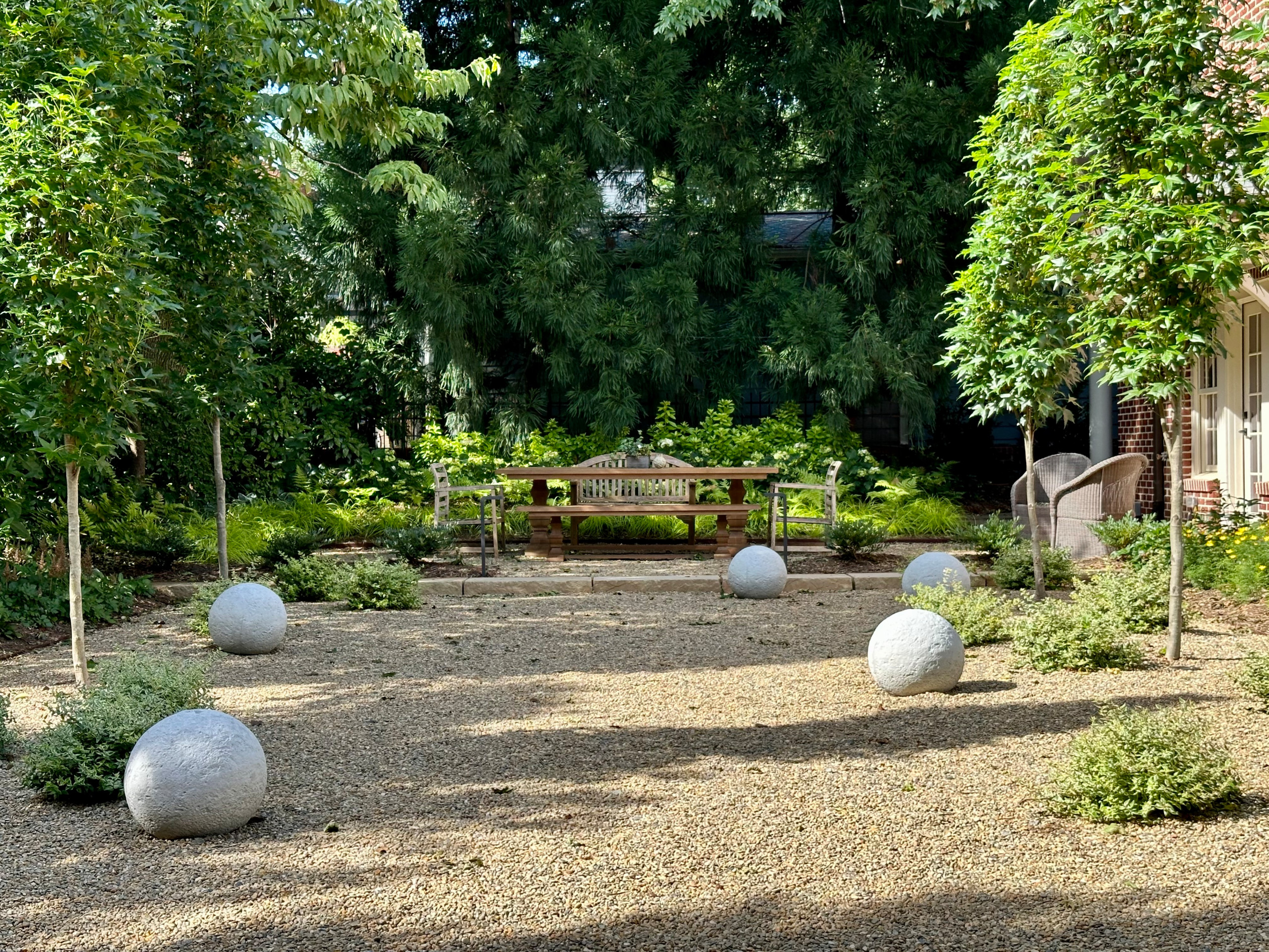 Ground level view.