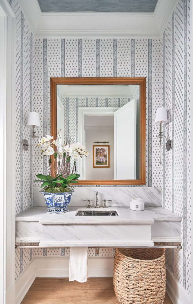 Lakeside Farmhouse - Beach Style - Powder Room - Charlotte - by ...
