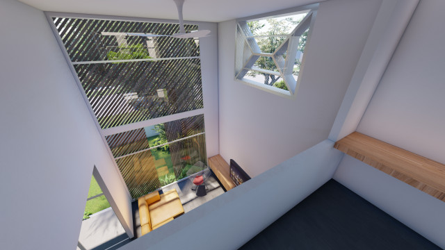 Timber Form House contemporary-vardagsrum