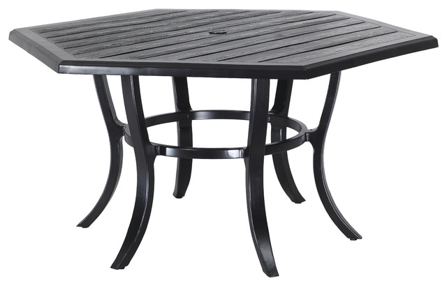 hexagon outdoor dining table