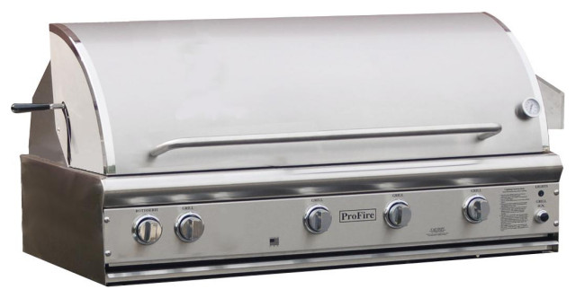 Profire PFDLX SERIES 48-Inch Built-In Natural Gas Grill With Rotisserie