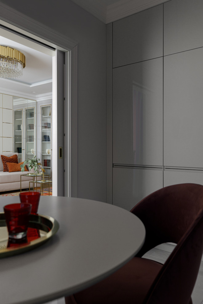 Квартира 125м2 | GOLD ACCENT | Неоклассика и модерн с латунными акцентами