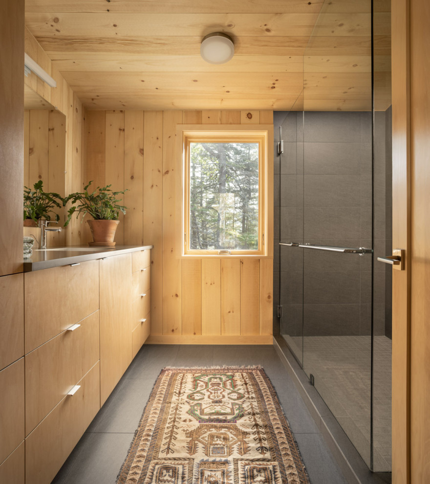 Englishman Bay Retreat - Rustic - Bathroom - Portland ...