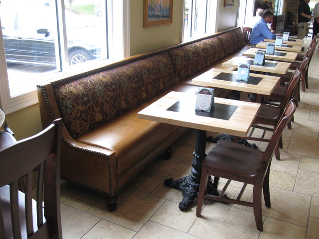 Custom leather banquette richmond