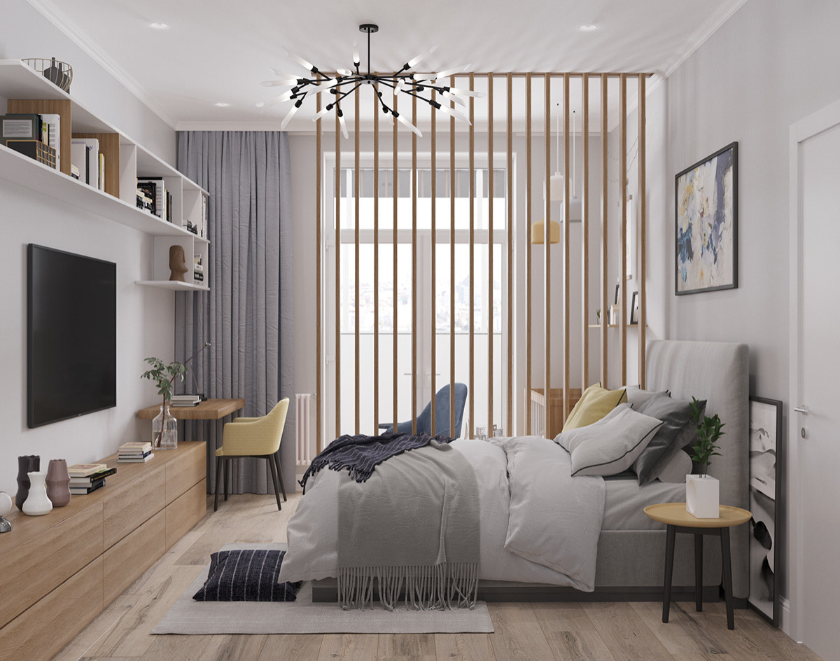Интерьер однокомнатной квартиры