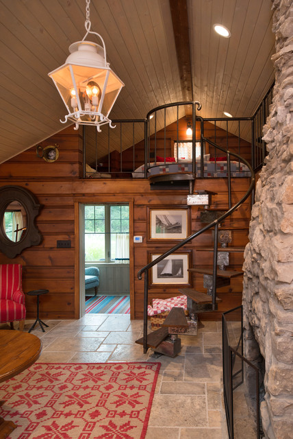 Log Cabin rustikt-trappe