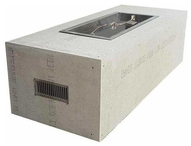 Rectangular Unfinished Fire Pit With Match Lit Insert Propane 60 Rectangular Unfinished Fire Pit With 36 X 14 Fppk Insert Propane