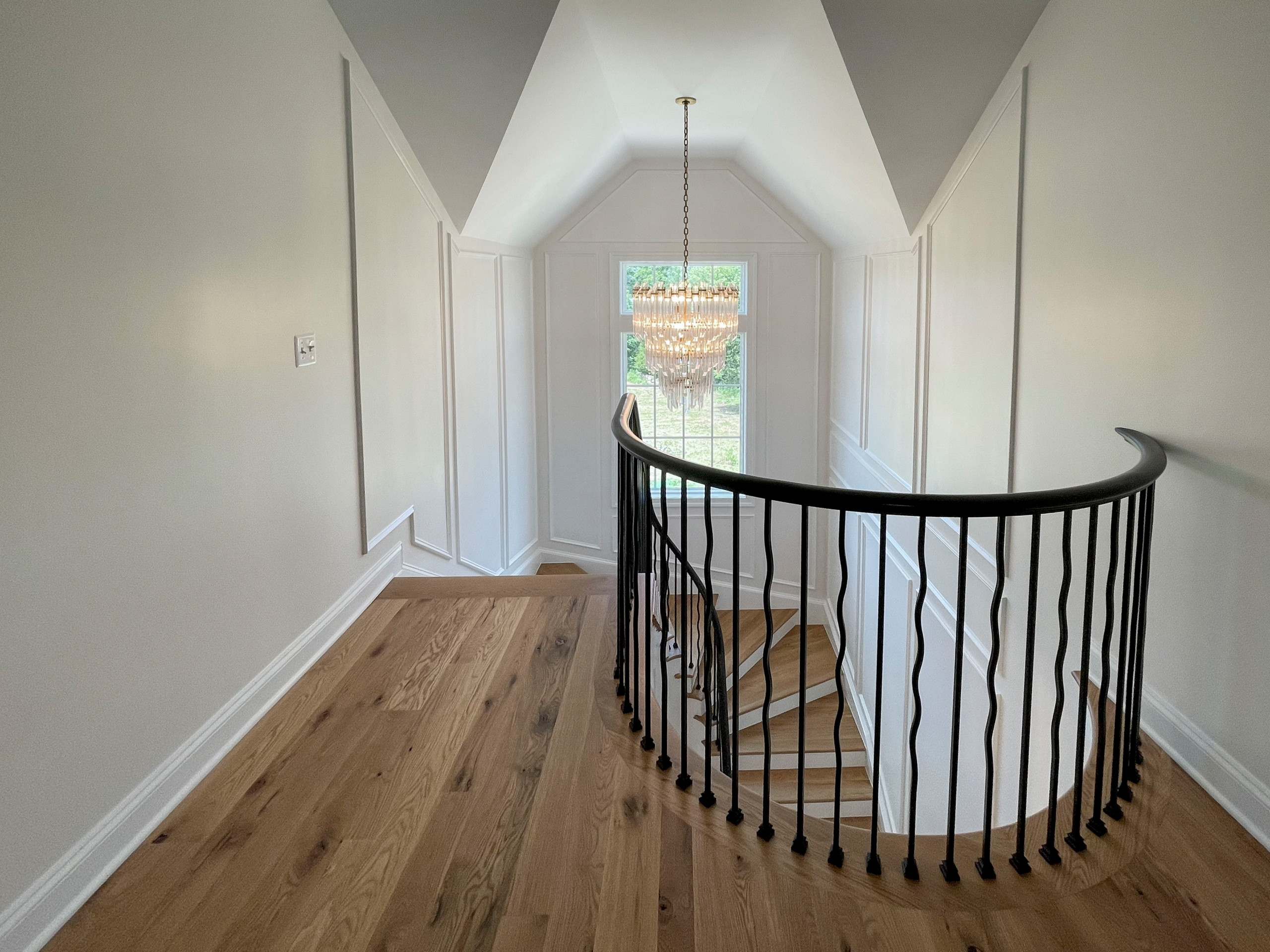 106_Modern Balustrade System Meets Traditional Winding Stairs, Aldie VA  20105