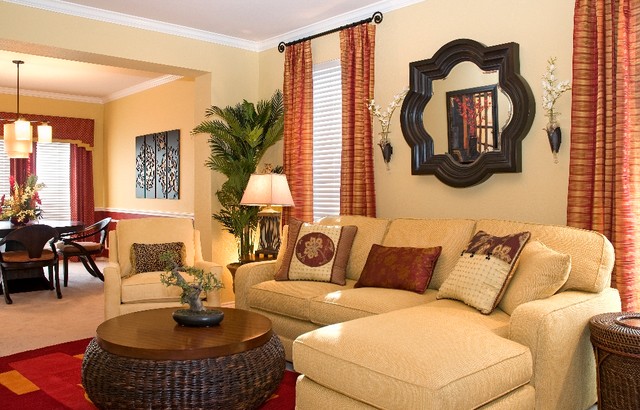 Fort Worth, TX Dining room and Living room - Eclectic - Living Room ...