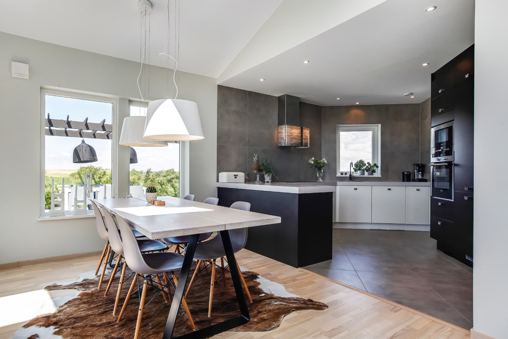 Photo of a scandinavian dining room in Other.