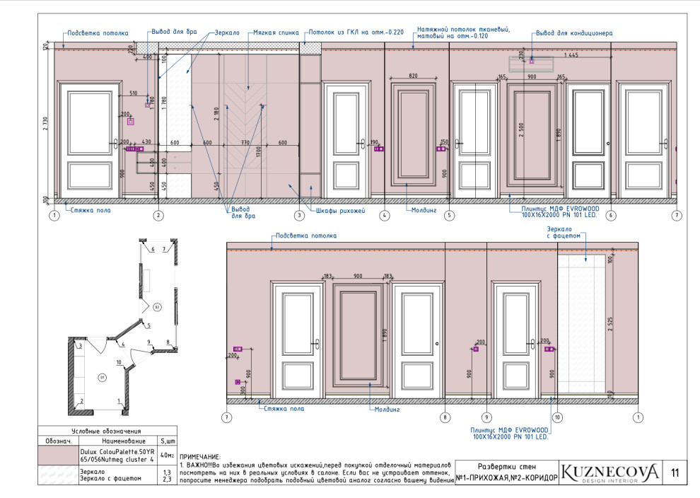 Дизайн проект квартиры 85 кв.м.