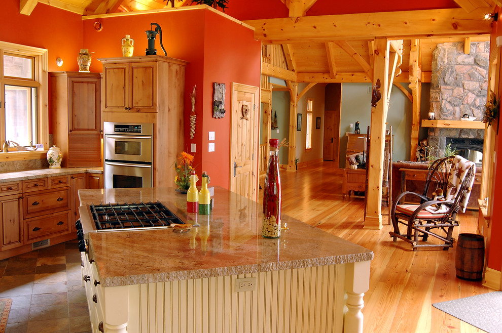 Kitchen - rustic kitchen idea in Vancouver