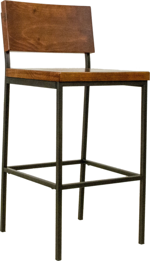 Wood & Metal Counter Stool Industrial Bar Stools And Counter Stools