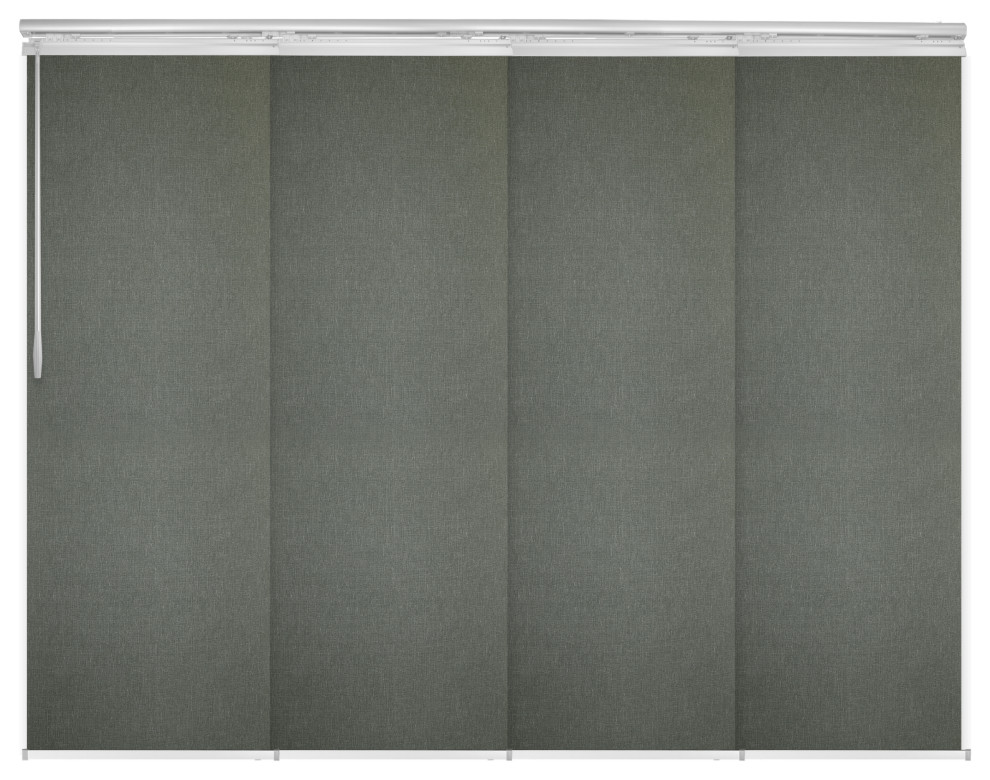 Salvatore 4Panel Track Extendable Vertical Blinds 4888"W, 91.4" H