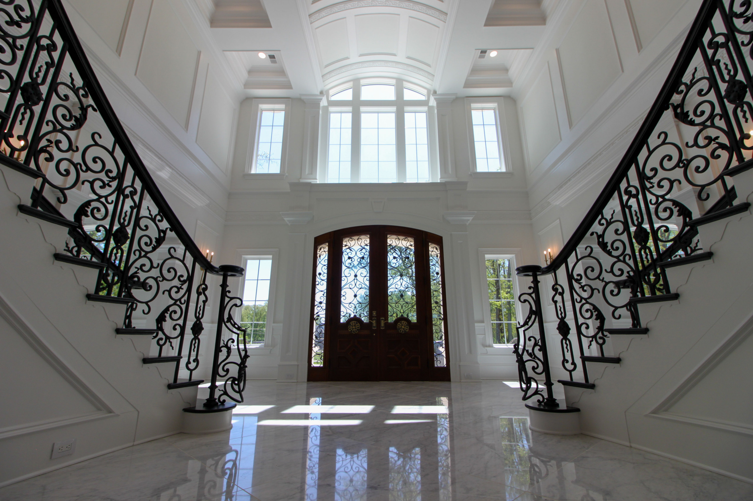 92_Grand Double Staircase in Exquisite Custom Home, Great Falls VA 22066