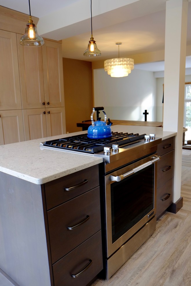 Inspiration for a transitional kitchen remodel in Calgary