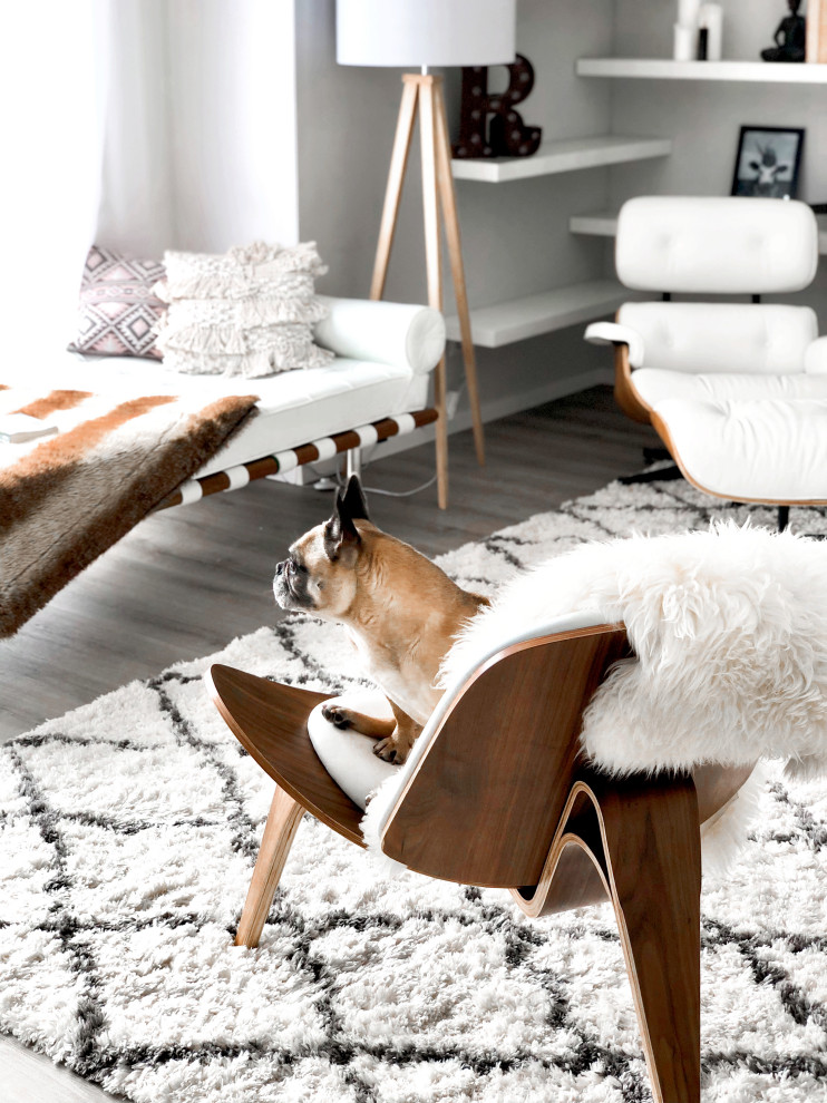 Modernes Wohnzimmer mit Boho Elementen