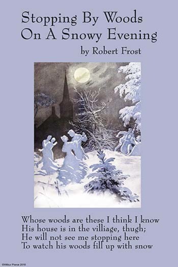 Stopping by woods on a snowy evening essay