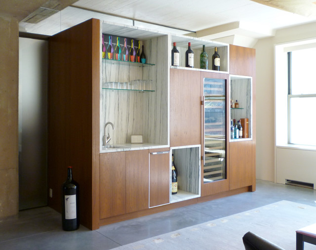 No. Moore Loft contemporary-vardagsrum