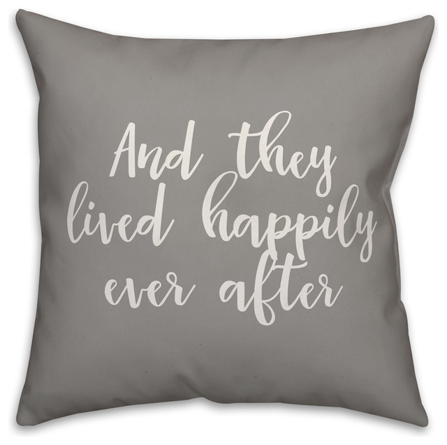 Happily Ever After Pillow Contemporary Decorative Pillows By