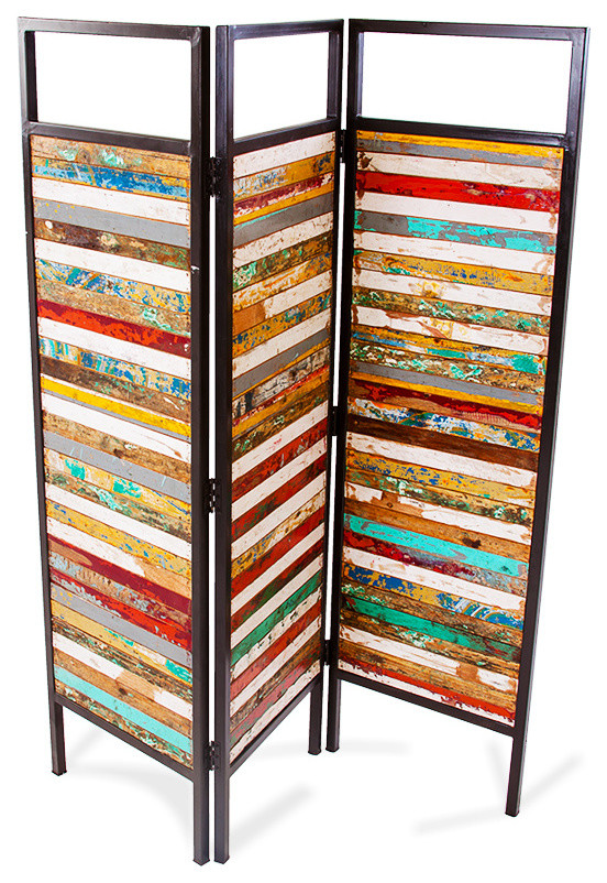 Luna Sea Reclaimed Wood Room Divider