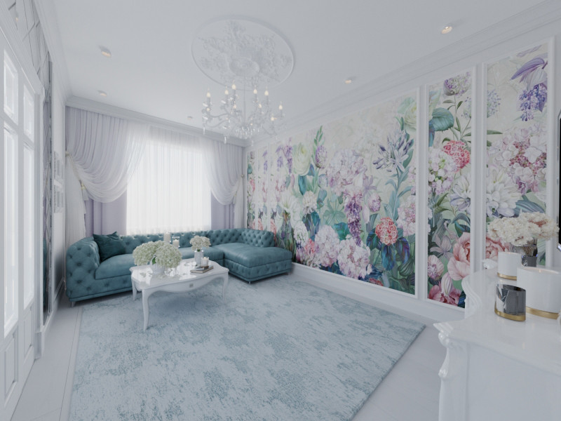 Легкий, воздушный интерьер квартиры в Москве