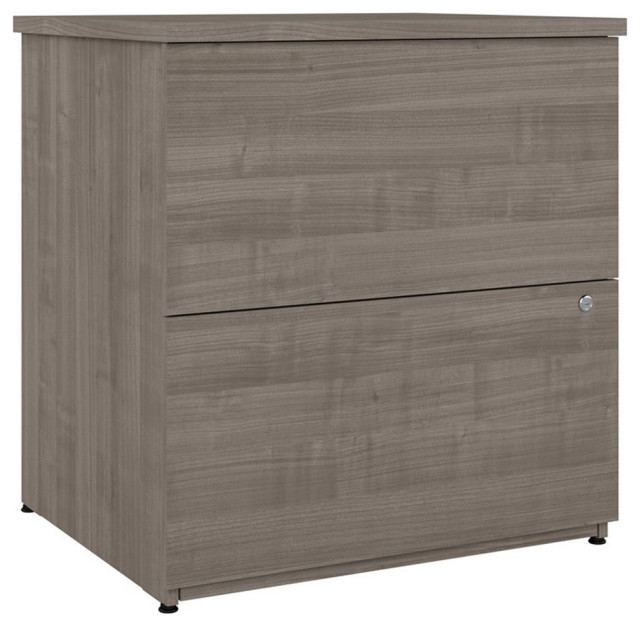 Bestar Logan 2Drawer Engineered Wood Lateral File in Silver