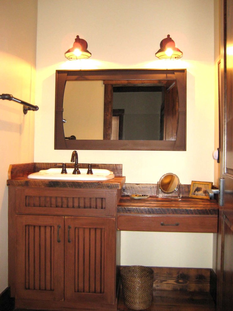 Example of a powder room design in Other