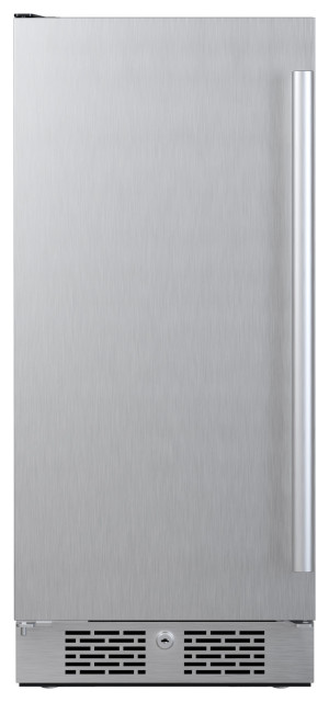 Avallon AFR152LH 15"W 3.3 Cu. Ft. Compact Refrigerator - Stainless Steel