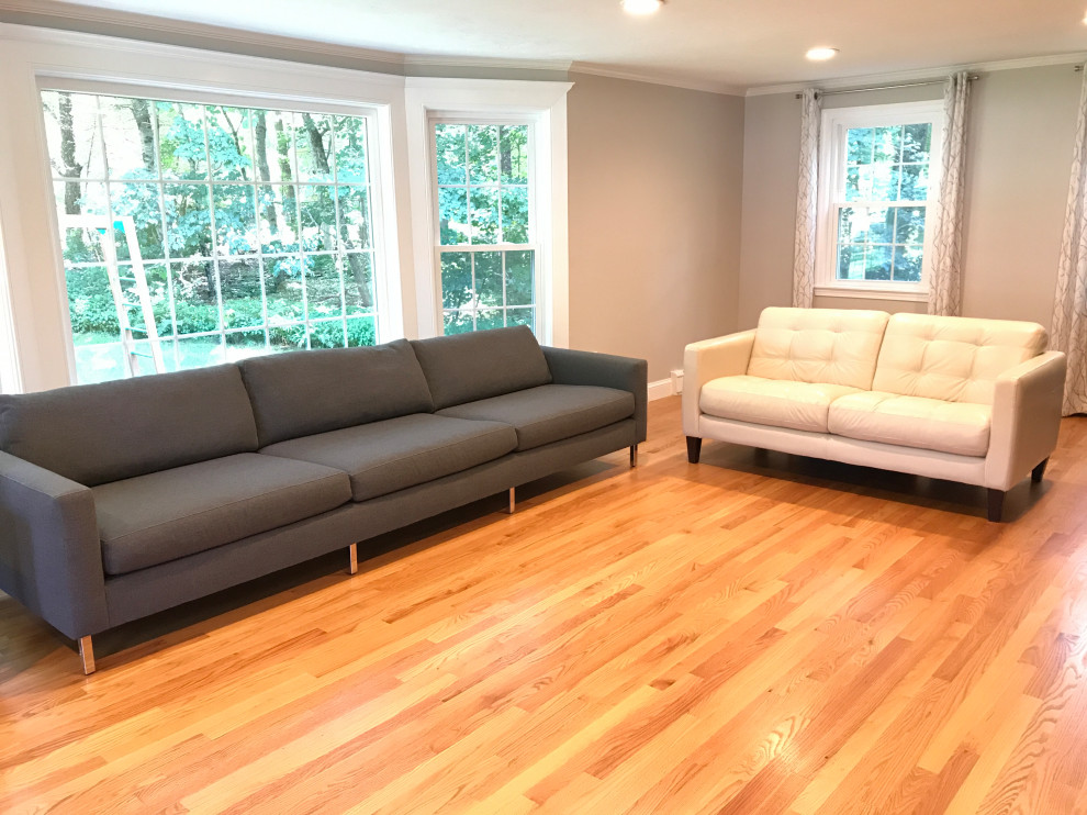 Help me marry my modern gray sofa to my transitionalish living room