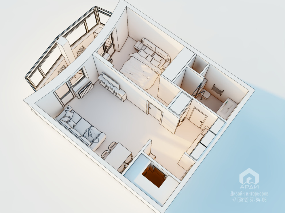 Трехмерные эскизы для согласования планировочного решения