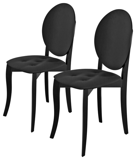 Antonietta Dining Chairs, Set of 2, Black