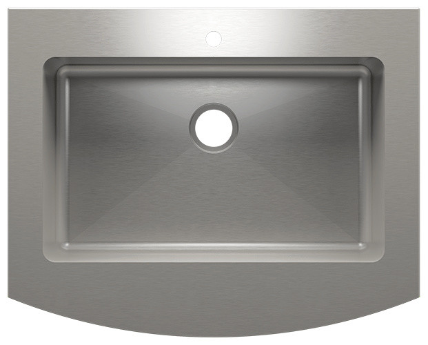 Farmhouse Sink With Single Bowl, Stainless Steel 16 Gallon, 36"x28.75