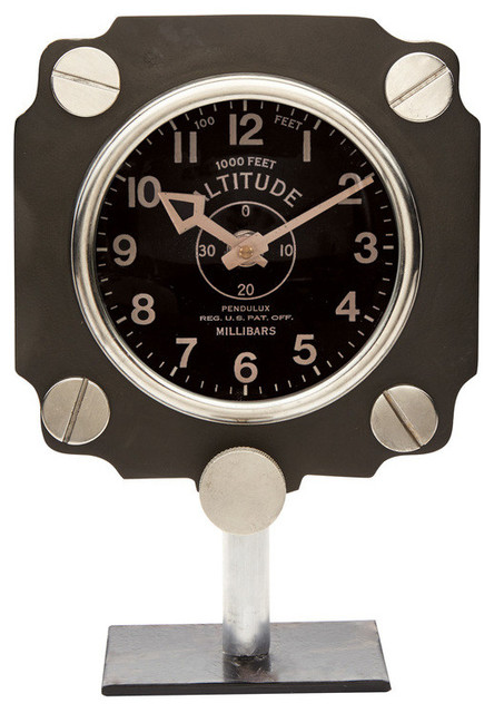 Pendulux Vintage Style Reproduction Altimeter Mantel Clock