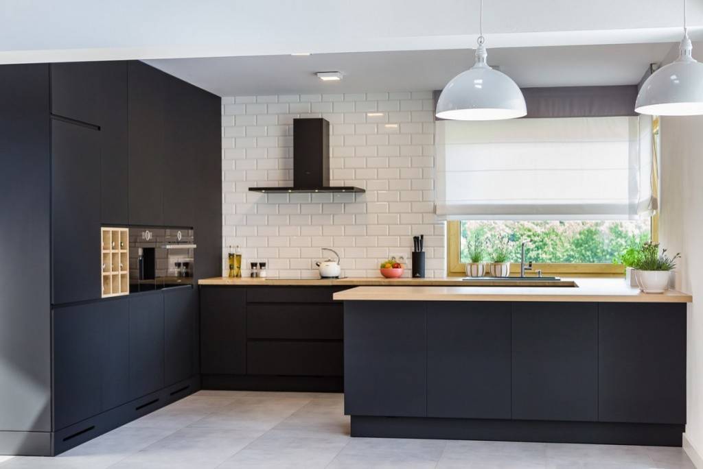 Matte black 2024 kitchen light